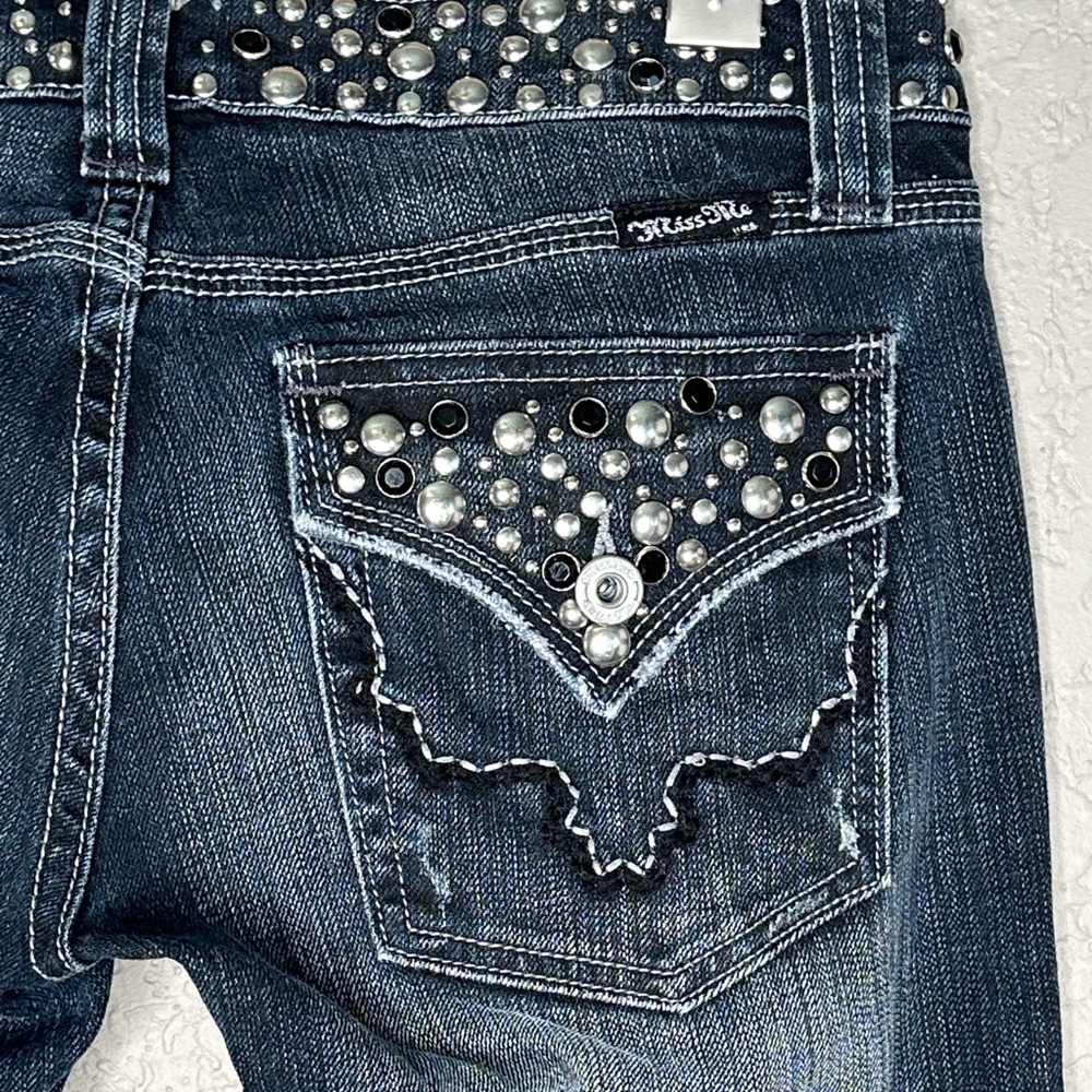 Miss Me studded Embellished low rise flare Jeans - Picture 6 of 12
